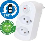 Abzweigstecker 2xT13 (weiss)